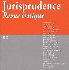 Jurisprudence revue critique 2010