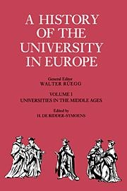 A History of the University in Europe - Volume 1: Universitites in the Middle Ages