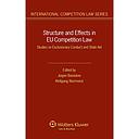 Structure and Effects in EU Competition Law - Studies on Exclusionary Conduct and State Aid