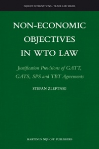 Non-Economic Objectives in WTO Law
