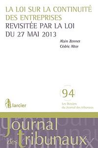 La loi sur la continuité des entreprises - Revisitée par la loi du 27 mai 2013
