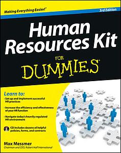 Human Resources Kit For Dummies, 3rd Edition