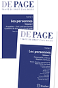 Traité de droit civil belge – Tome I : Les personnes. Volumes 1 et 2