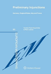 Preliminary Injunctions. A Comparative Study across Europe