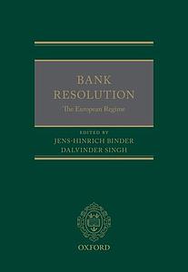 Bank Resolution: The European Regime