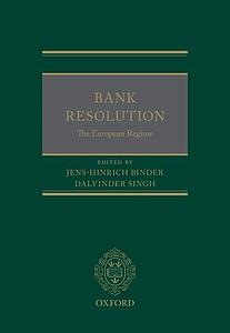 Bank Resolution: The European Regime