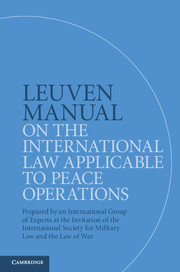 Leuven Manual on the International Law Applicable to Peace Operations