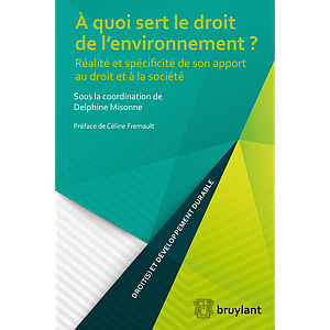 À quoi sert le droit de l'environnement? Réalité et spécificité de son apport au droit et à la société 