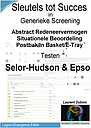 Testen Selor-Hudson & Epso - Sleutels tot succes in generieke screening - Abstract/Situationele/E-tray