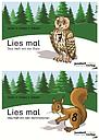 Lies mal!, .7+8, Das Heft mit der Eule / Das Heft mit dem Eichhörnchen, 2 Bde. 