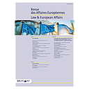 Revue des Affaires Européennes - Law & European Affairs 2021/01