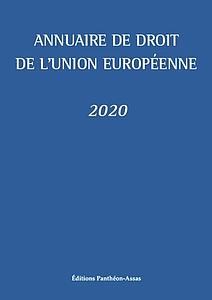 Annuaire de droit de l'Union Européenne -  Edition 2020
