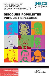 Discours populistes - Populist speeches - Les Cahiers Protagoras N°9 Jan-Jun 2022