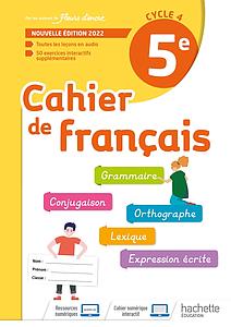 Cahier de français 5e 