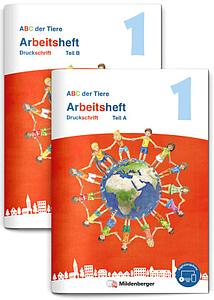 ABC der Tiere 1 Neubearbeitung - Arbeitsheft Druckschrift, Teil A und B, 2 Teile