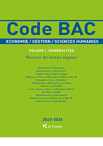 Code BAC - Economie, Gestion, Science humaines - Vol. I. Généralités 2023-2024