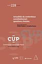 Actualités du contentieux constitutionnel