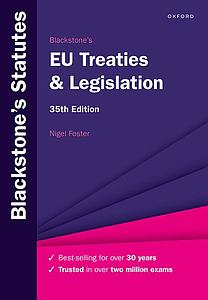 Blackstone's EU Treaties & Legislation - 2024/2025